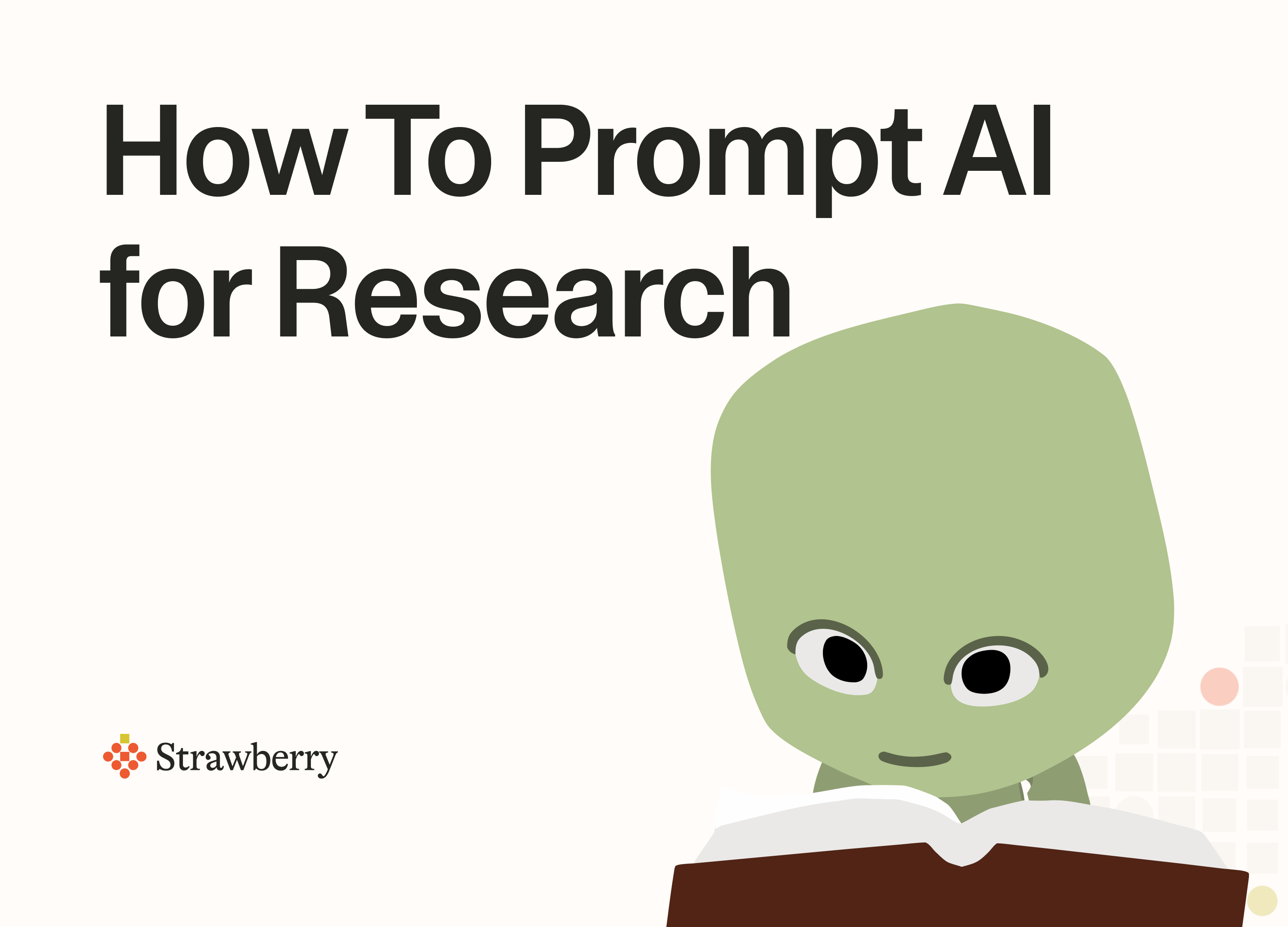 Researcher using AI prompts with Strawberry