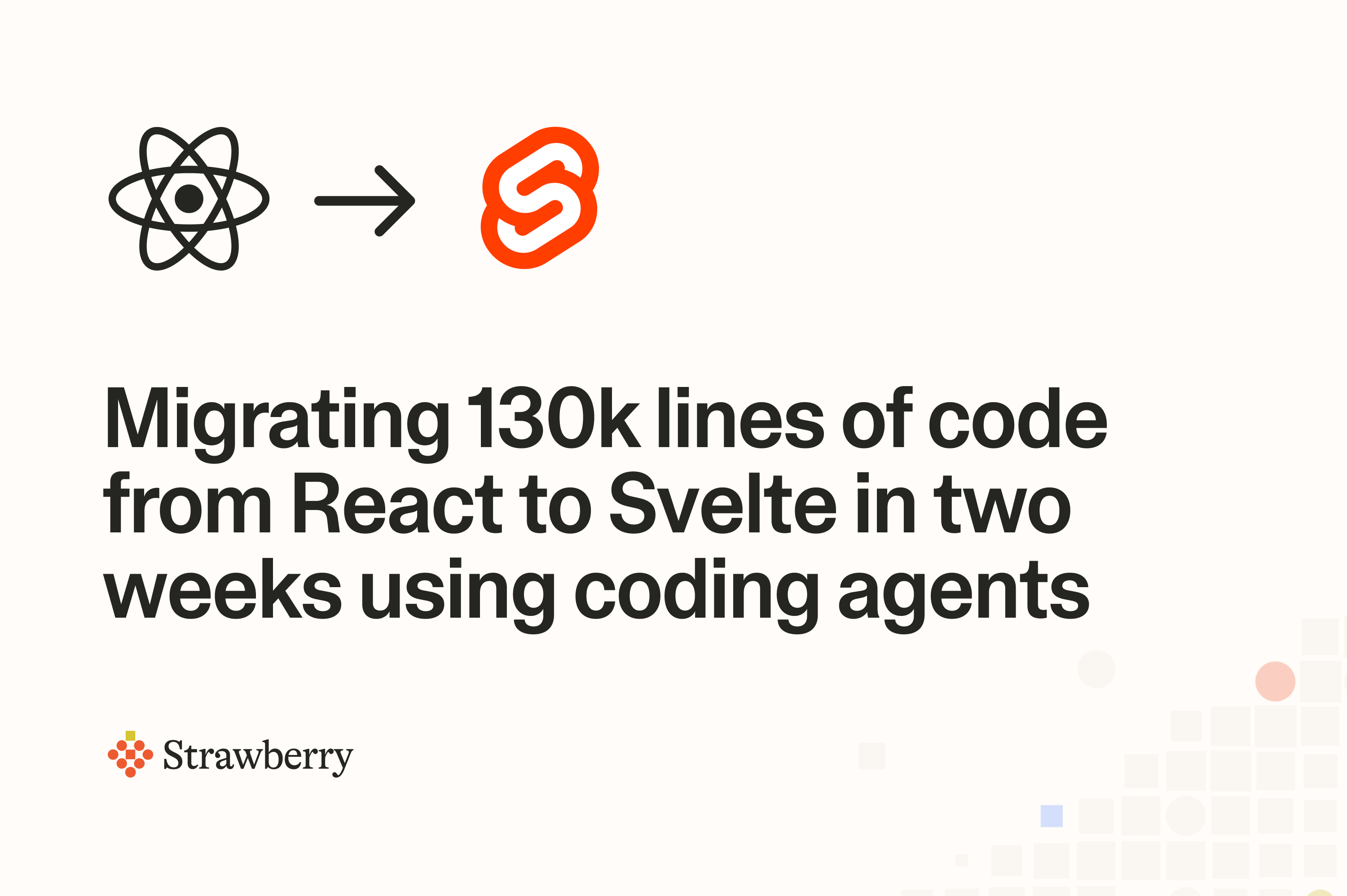 Strawberry browser React to Svelte migration